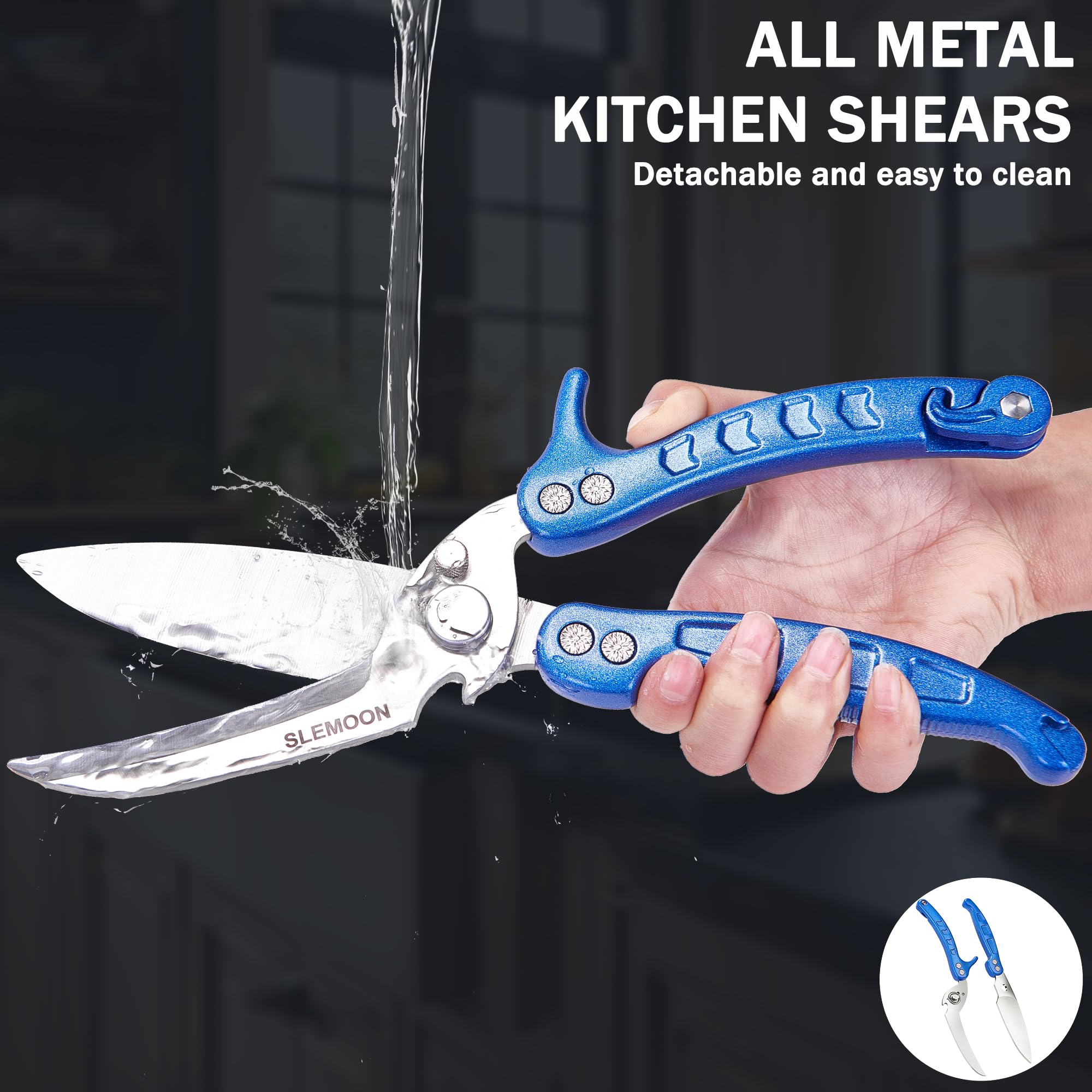 SLEMOON safety lock engaged securing blades for safe storage