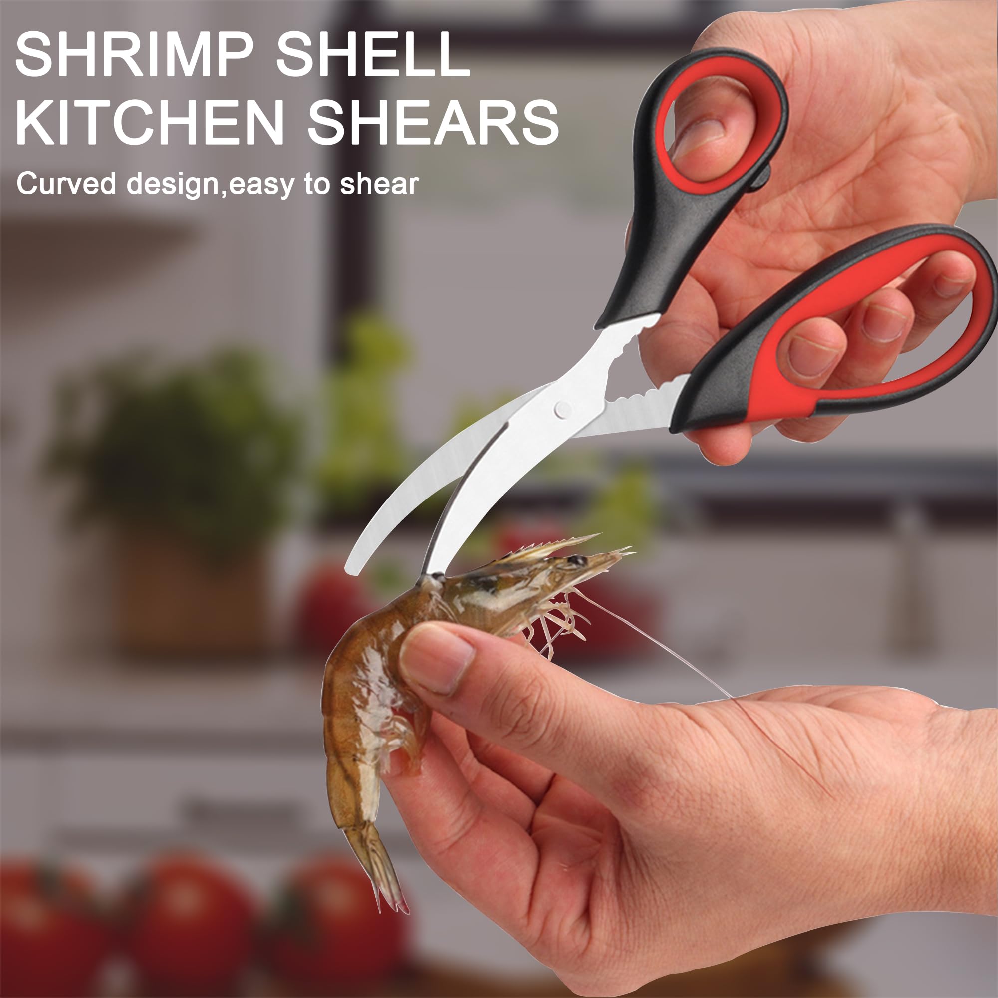 SLEMOON shears cutting poultry in kitchen showing quicker prep time