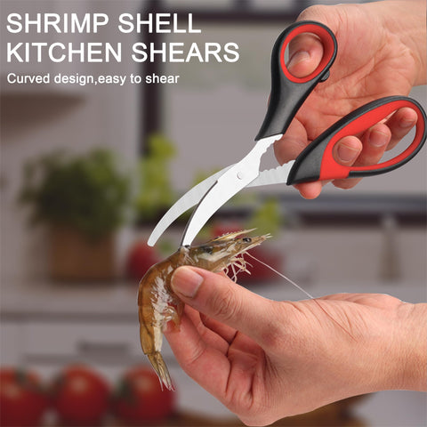SLEMOON shears cutting poultry in kitchen showing quicker prep time