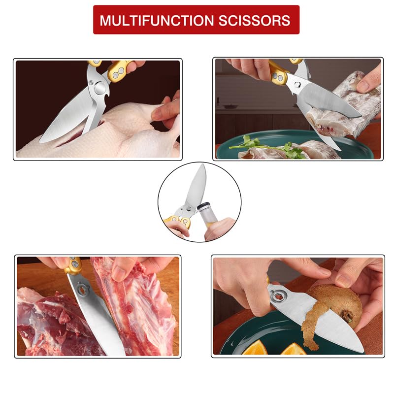 SLEMOON shears under running water showing easy cleaning benefit