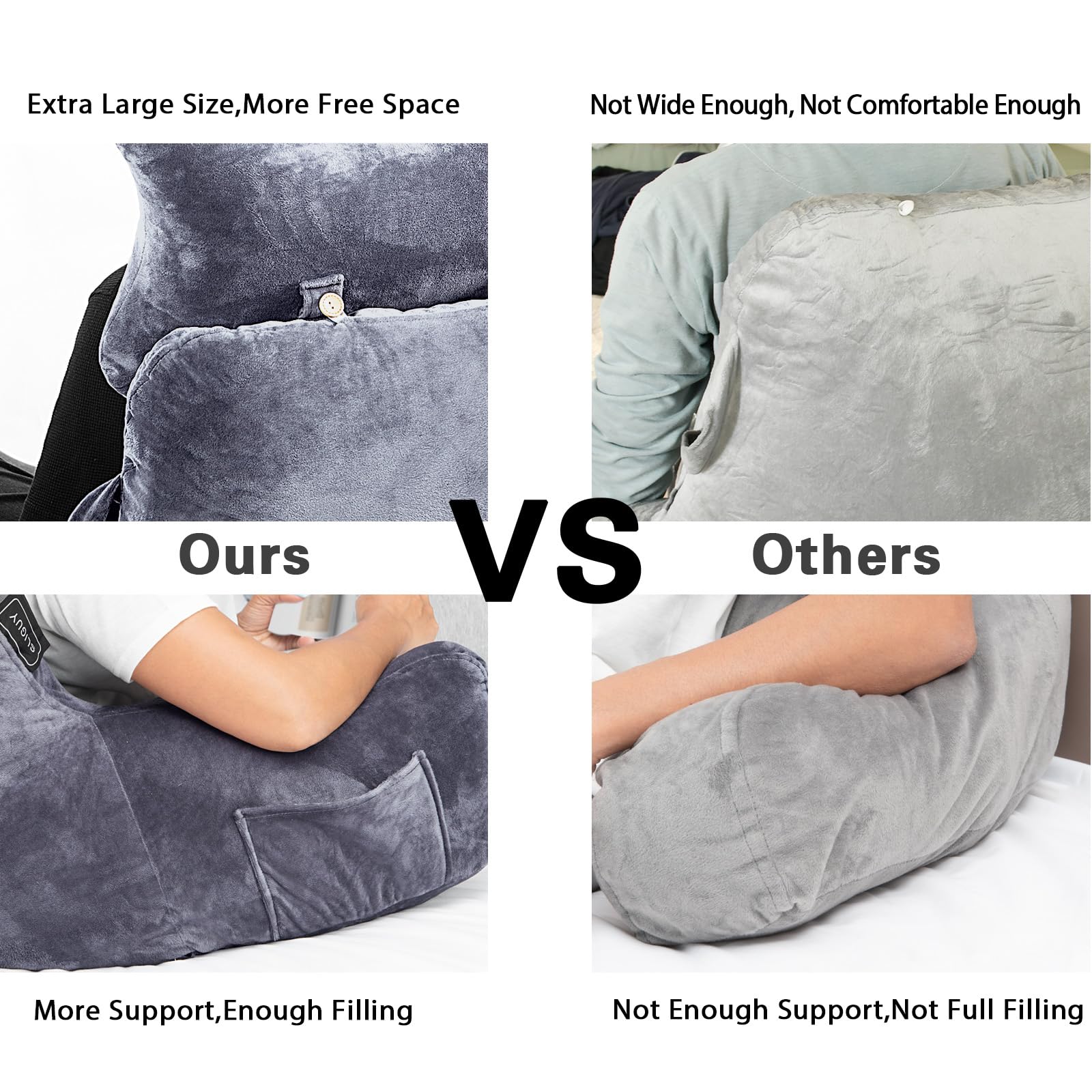 SLIGUY side profile showing curved back and arm support for better posture