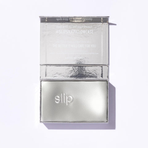 Slip product packaging with pillowcase inside showing ready-to-gift presentation
