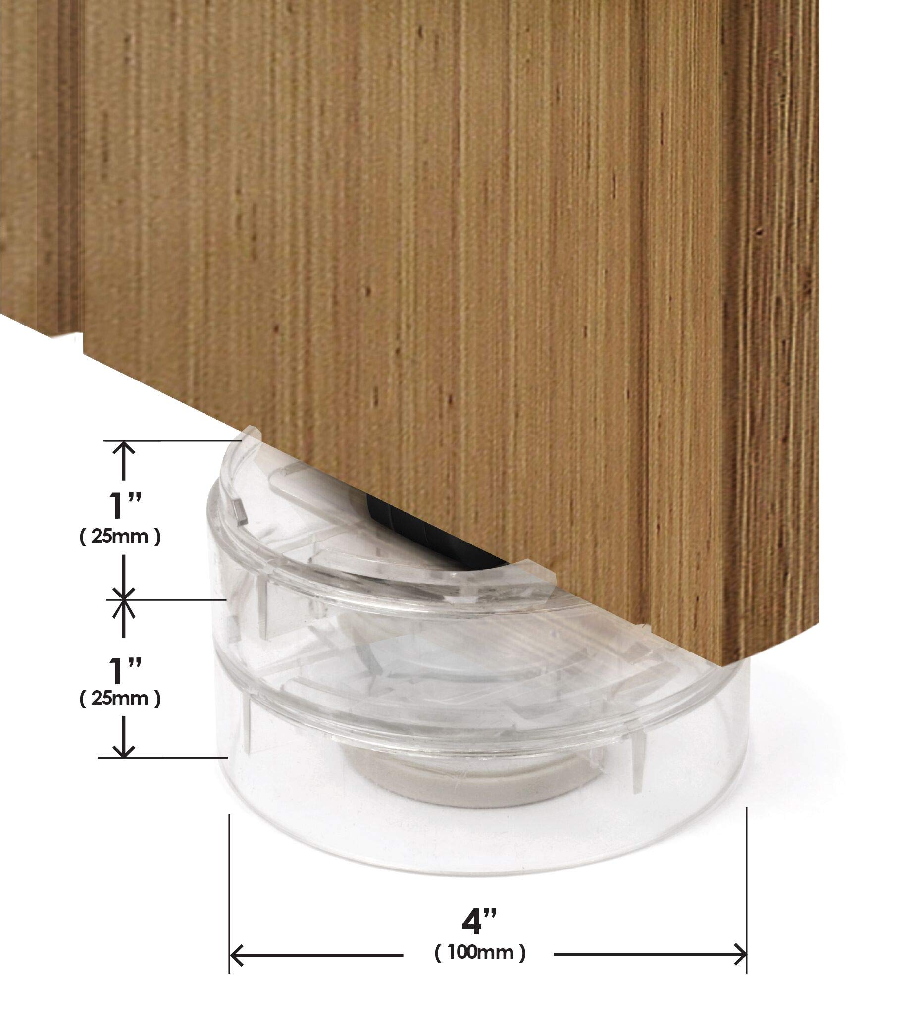 Slipstick side profile demonstrates stackable nesting for adjustable height