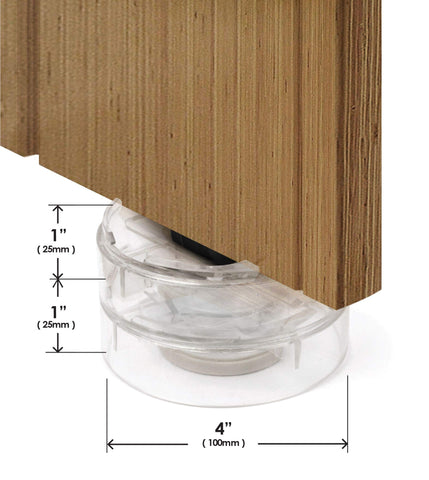 Slipstick side profile demonstrates stackable nesting for adjustable height