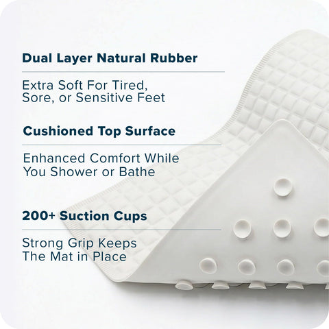 SlipX Solutions care label indicating machine-washable convenience and hygiene