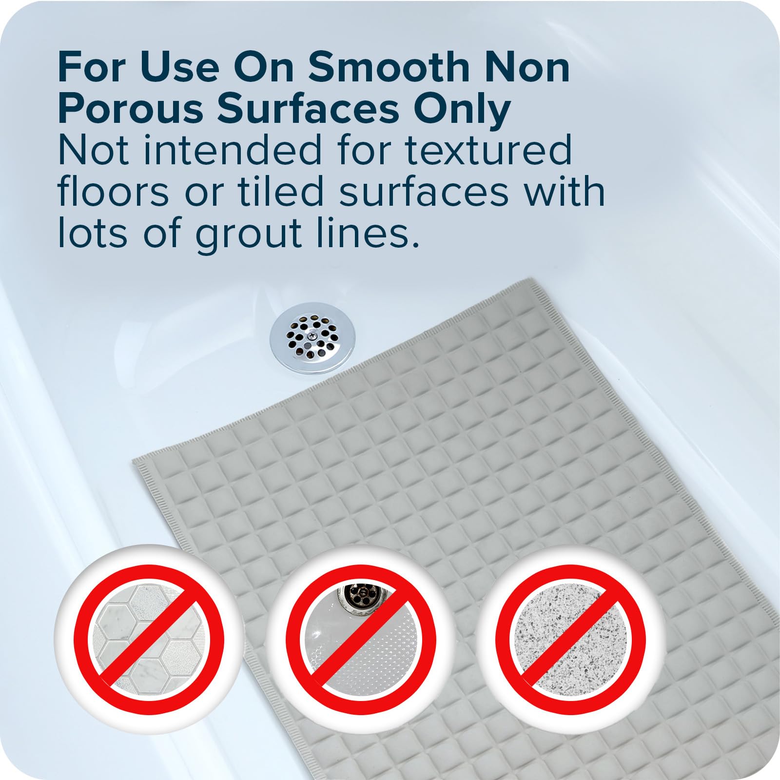 SlipX Solutions label and rubber material indicating durable natural rubber construction