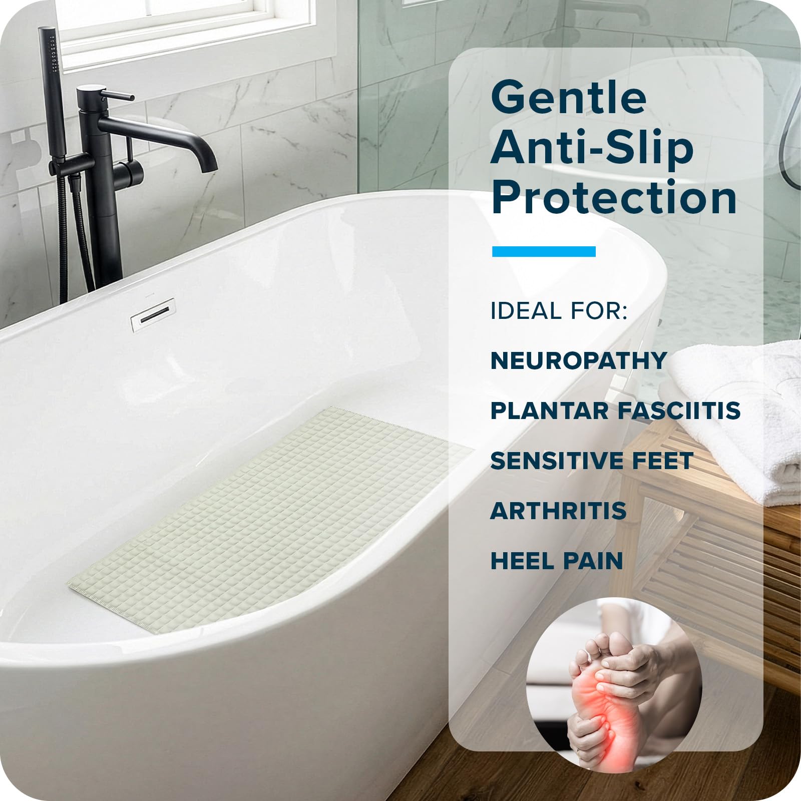 SlipX Solutions quilted edge texture showing dual-layer support durability