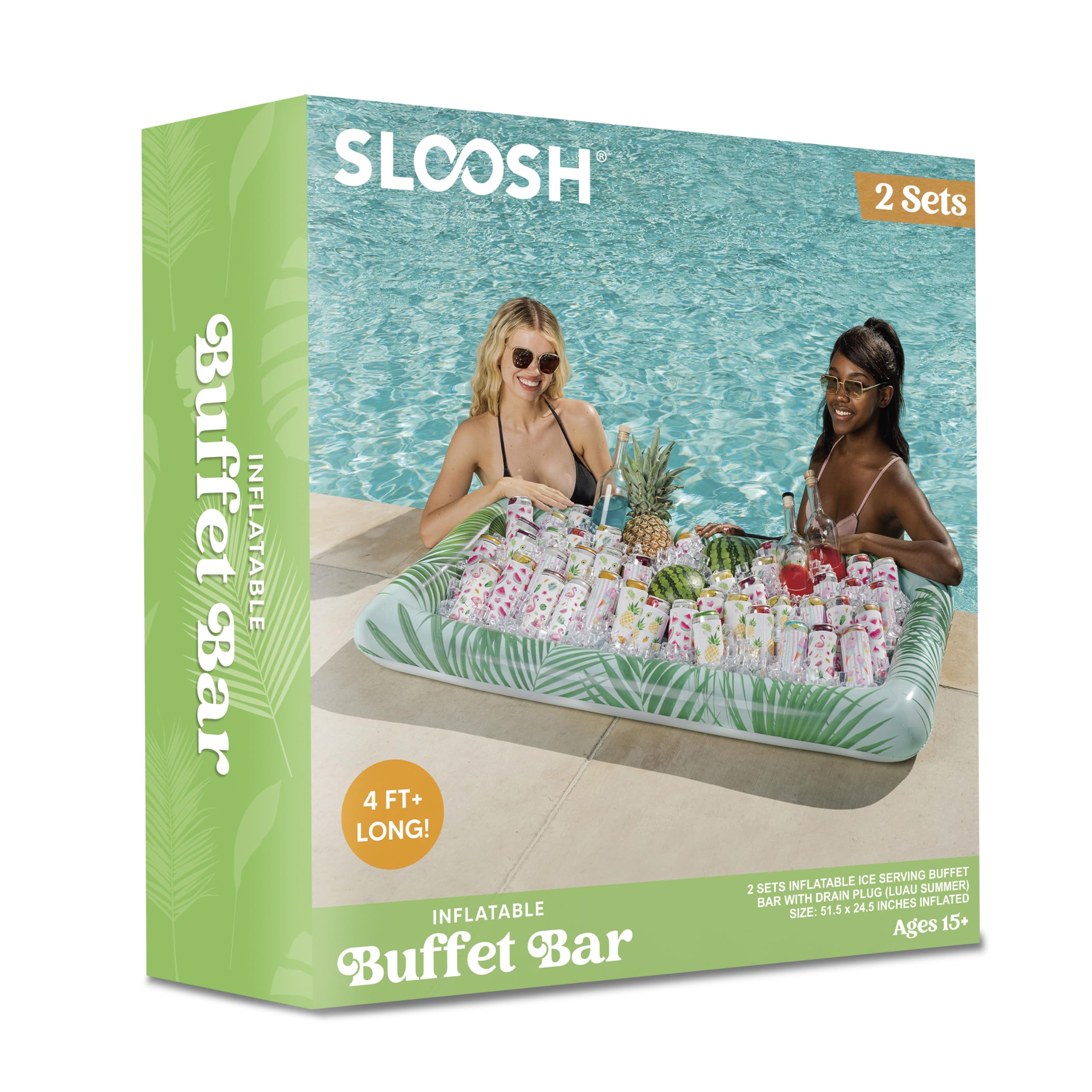Sloosh deflated and folded flat in a bag for compact storage and transport
