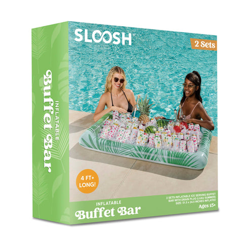 Sloosh deflated and folded flat in a bag for compact storage and transport