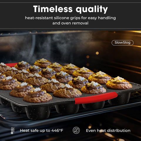 Slow Slog pizza pan with baked pizza illustrating crisp crust and versatile use