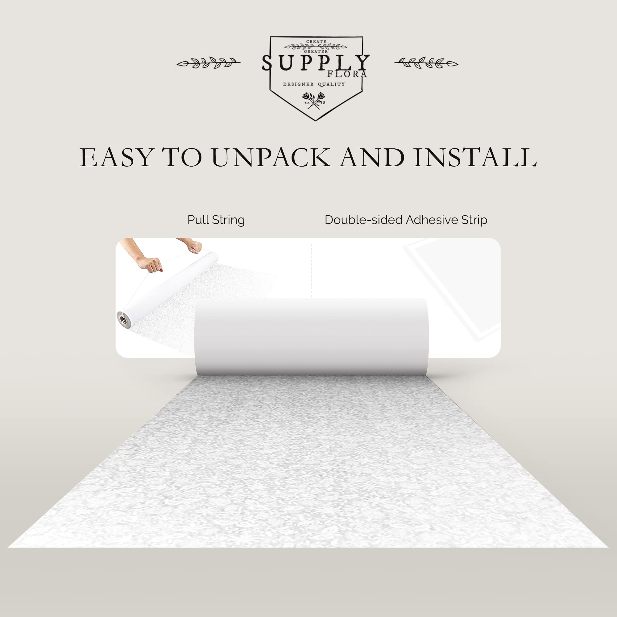 SLS SUPPLY FLORA double-sided adhesive strip applied for secure, slip-resistant placement