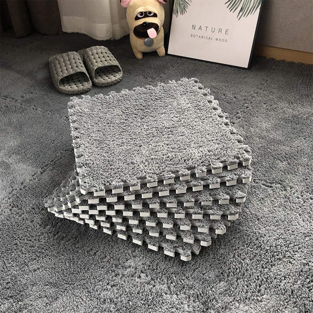 smabee foam cross section showing dense EVA base for cushioning and floor protection