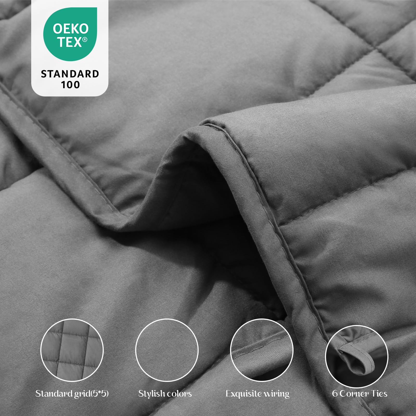 Smart Queen blanket on twin bed in bedroom setting demonstrating cooling, breathable comfort