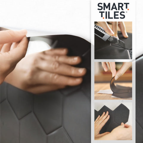 Smart Tiles edge and thickness detail showing low-profile panels and clean finish