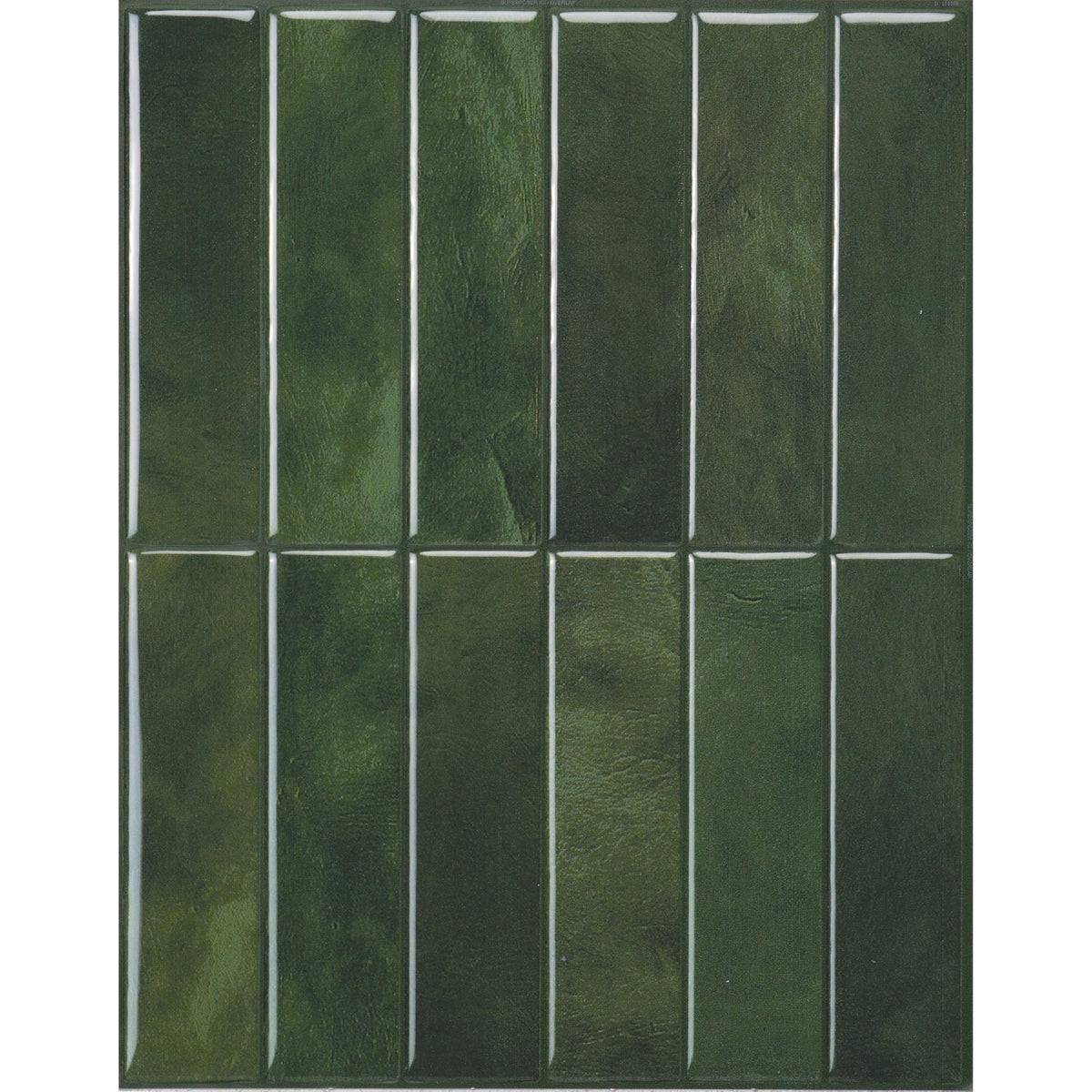 Smart Tiles front panel showing Stacked Forest Green elegance and easy upgrade benefit