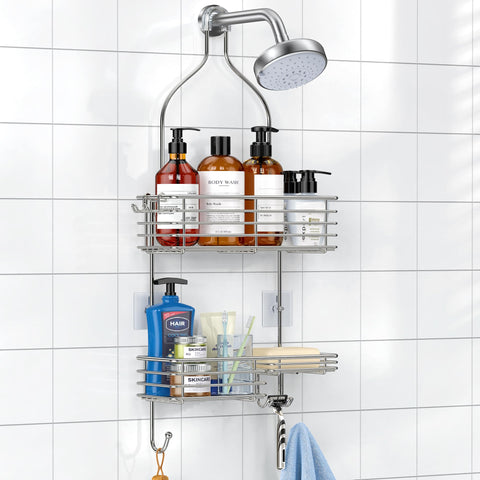 SMARTAKE staged bathroom scene showing organized shower and clutter-free convenience
