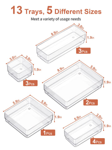 SMARTAKE silicone non-slip pads close-up preventing tray movement in drawers