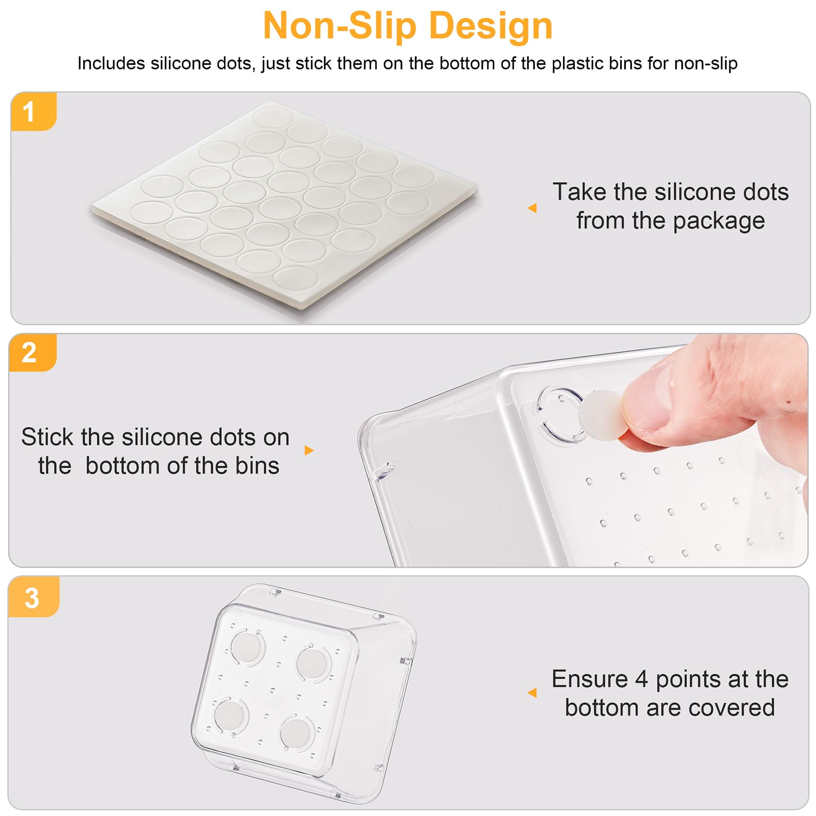 SMARTAKE clear tray holding jewelry and cosmetics for instant visual access
