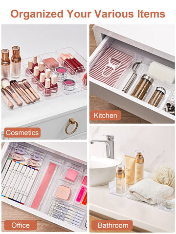 SMARTAKE trays storing kitchen utensils to keep drawers clutter-free