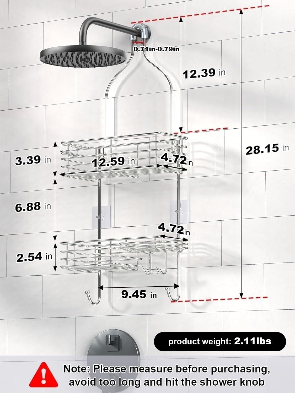 SMARTAKE detailed soap dish image showing secure soap placement and easy cleaning benefit