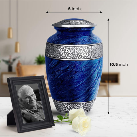 SmartChoice urn beside a book showing size and easy home placement