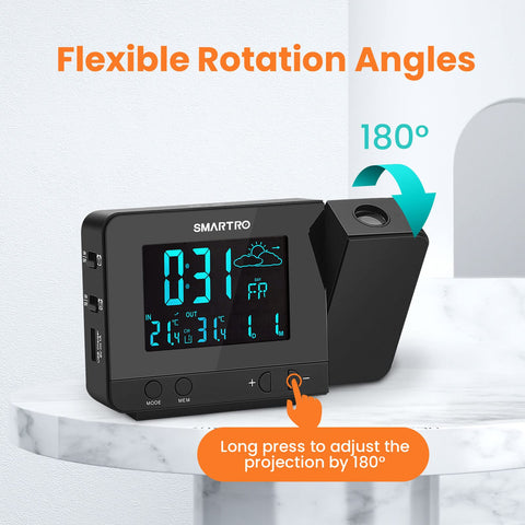 SMARTRO wireless sensor separate unit showing outdoor temperature for accurate readings