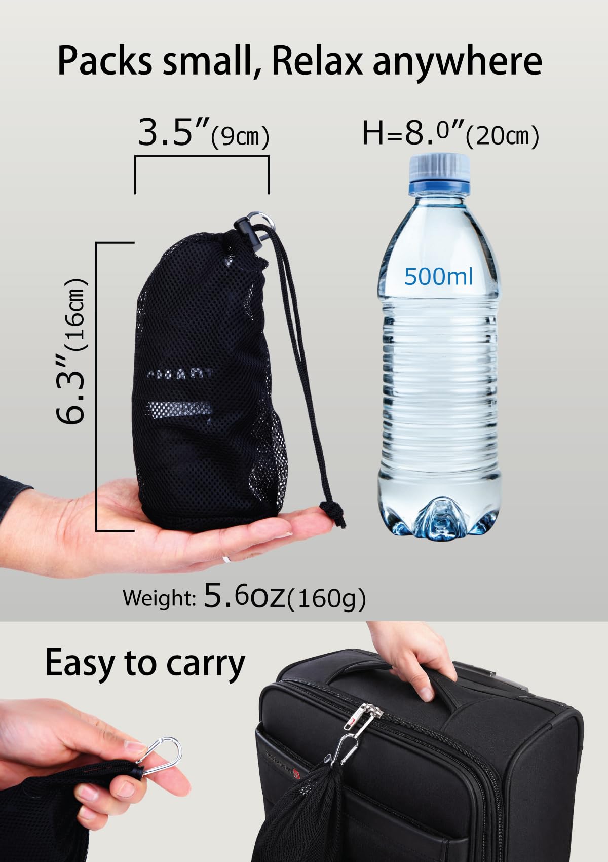 SMART TRAVEL water-resistant fabric texture offering easy-clean benefit