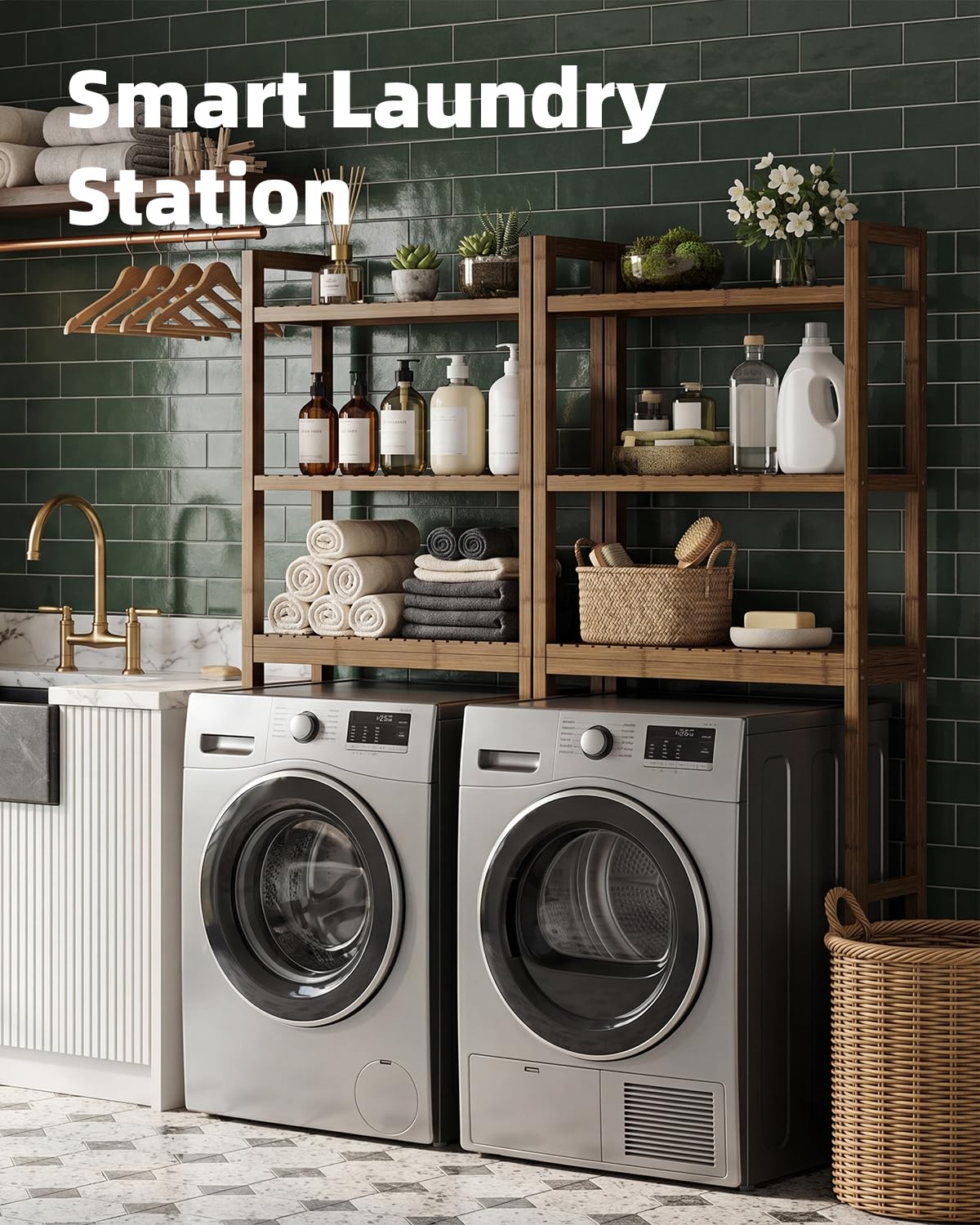 SMIBUY shelf beside toilet showing scale and space-saving benefit
