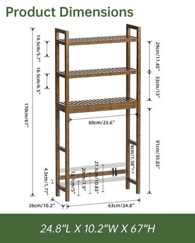 SMIBUY top shelf styled with plant showing decorative storage benefit