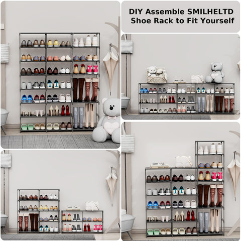SMILHELTD rack split into two sections for flexible placement and space savings