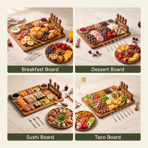 SMIRLY round fruit tray holding fruit to expand serving area elegantly
