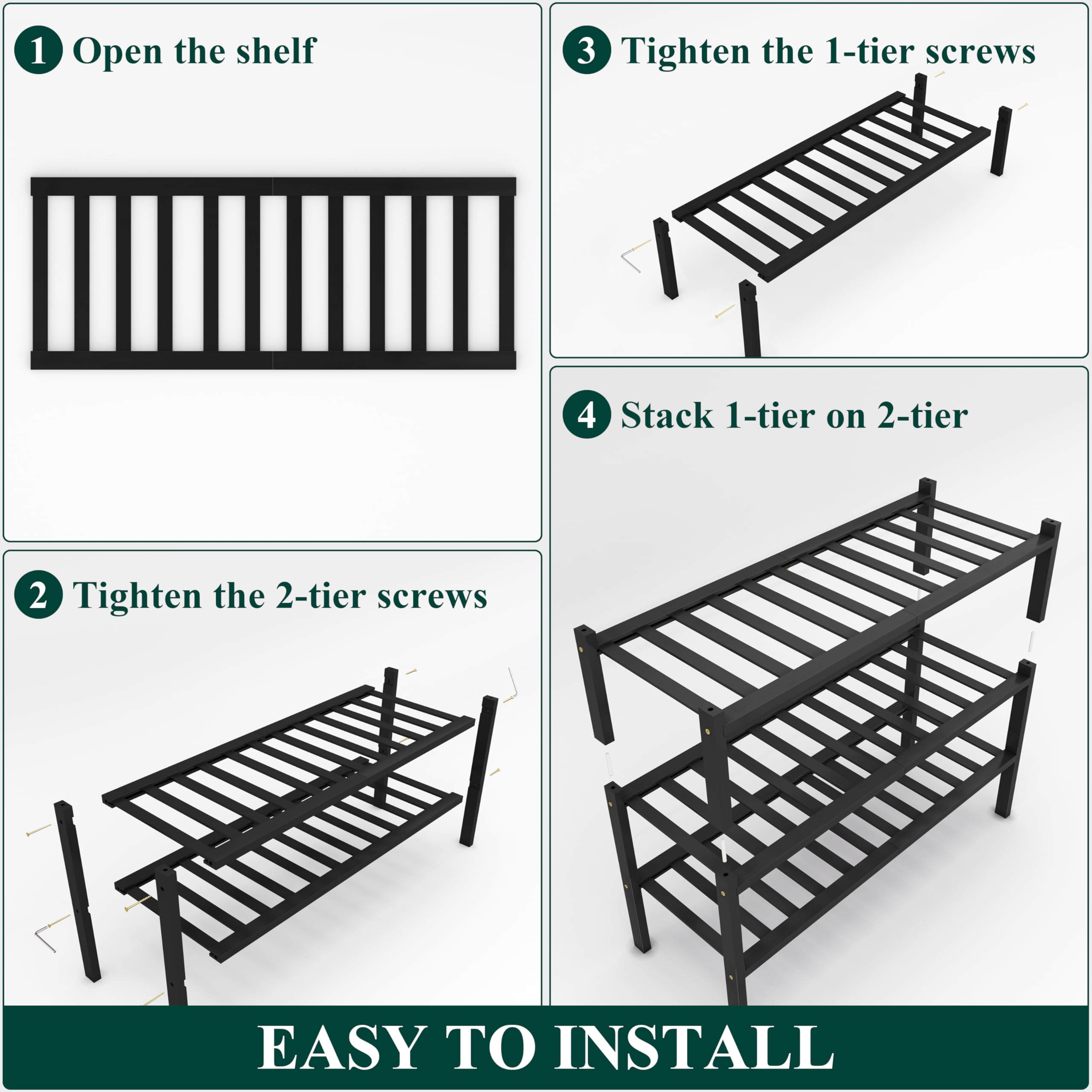 Smiry rack holding folded towels in bathroom showing moisture-resistant finish