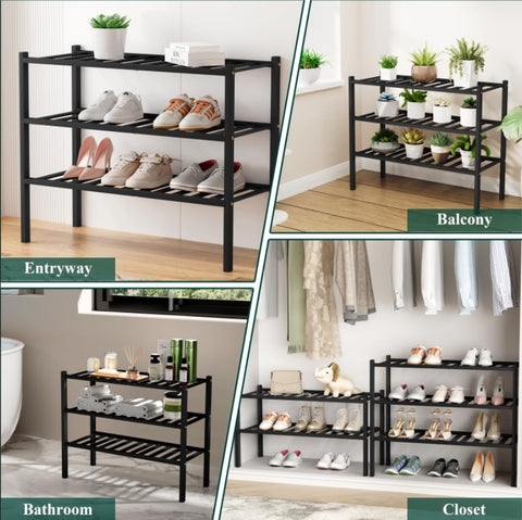 Smiry rack used as plant stand on balcony offering space-saving green display