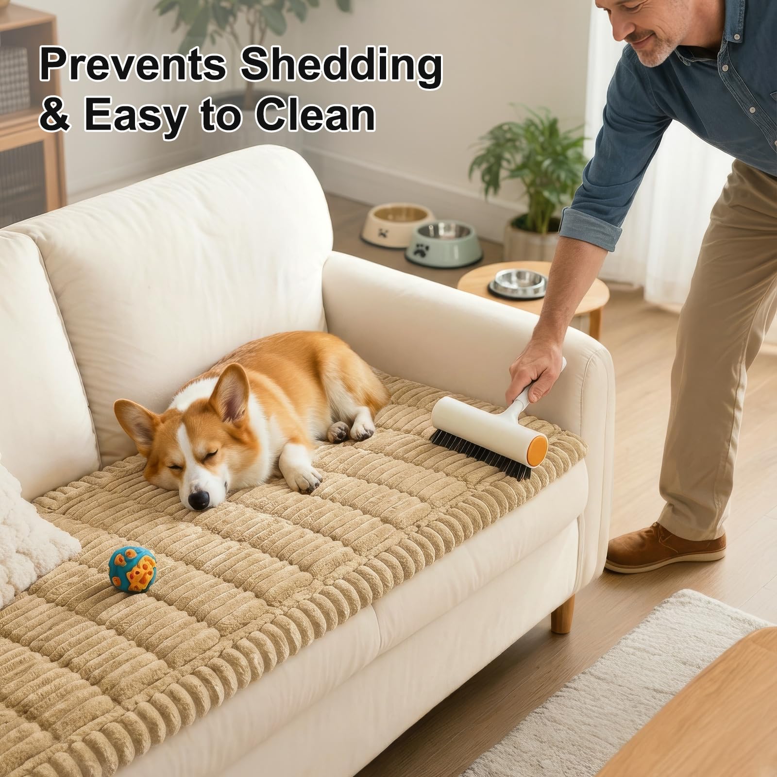 Smiry used on a bed to create a dedicated pet resting area