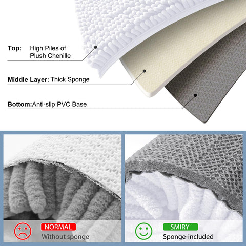Smiry mat placed in a modern bathroom adding warmth and dry floors