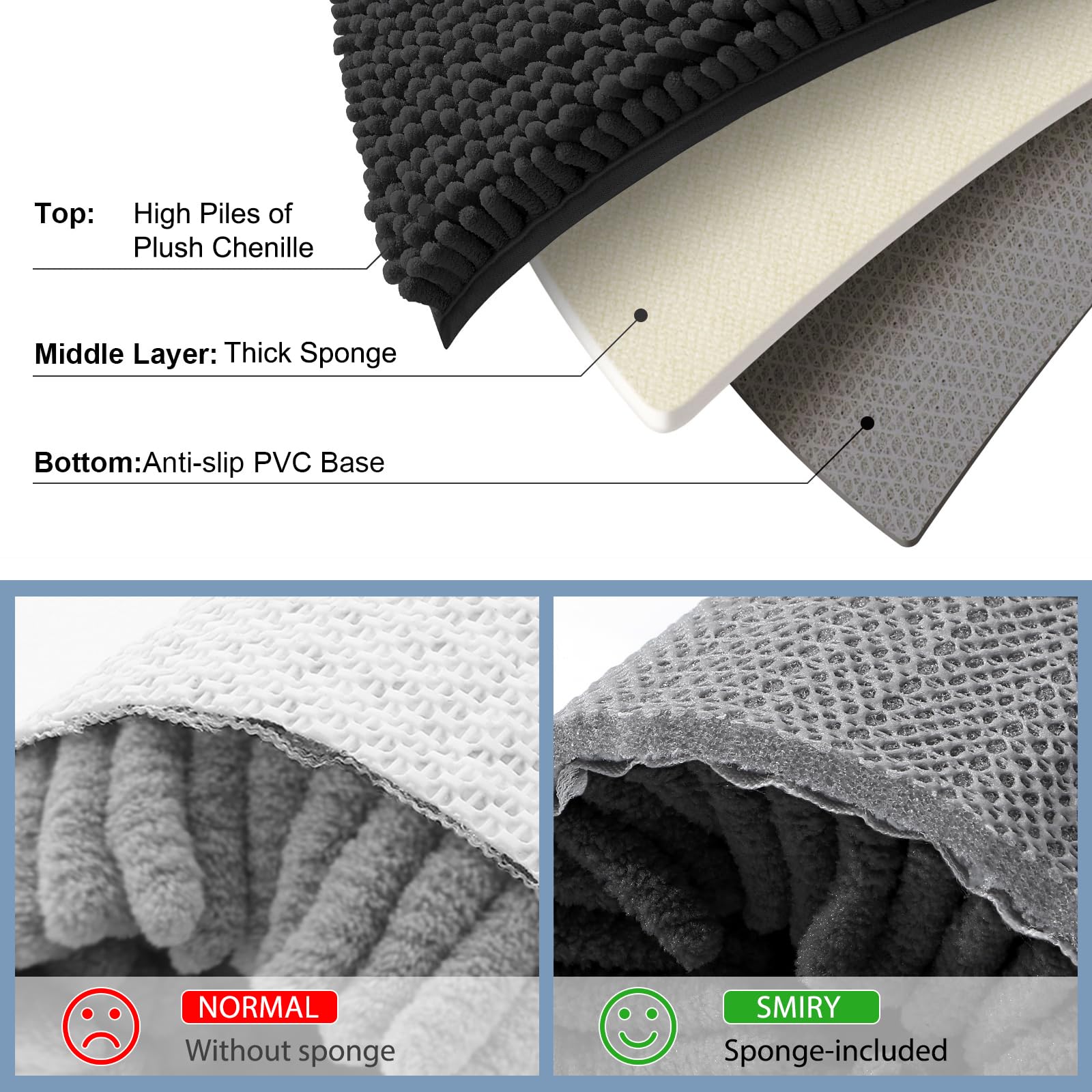 Smiry color variations displayed to show styling options and décor match