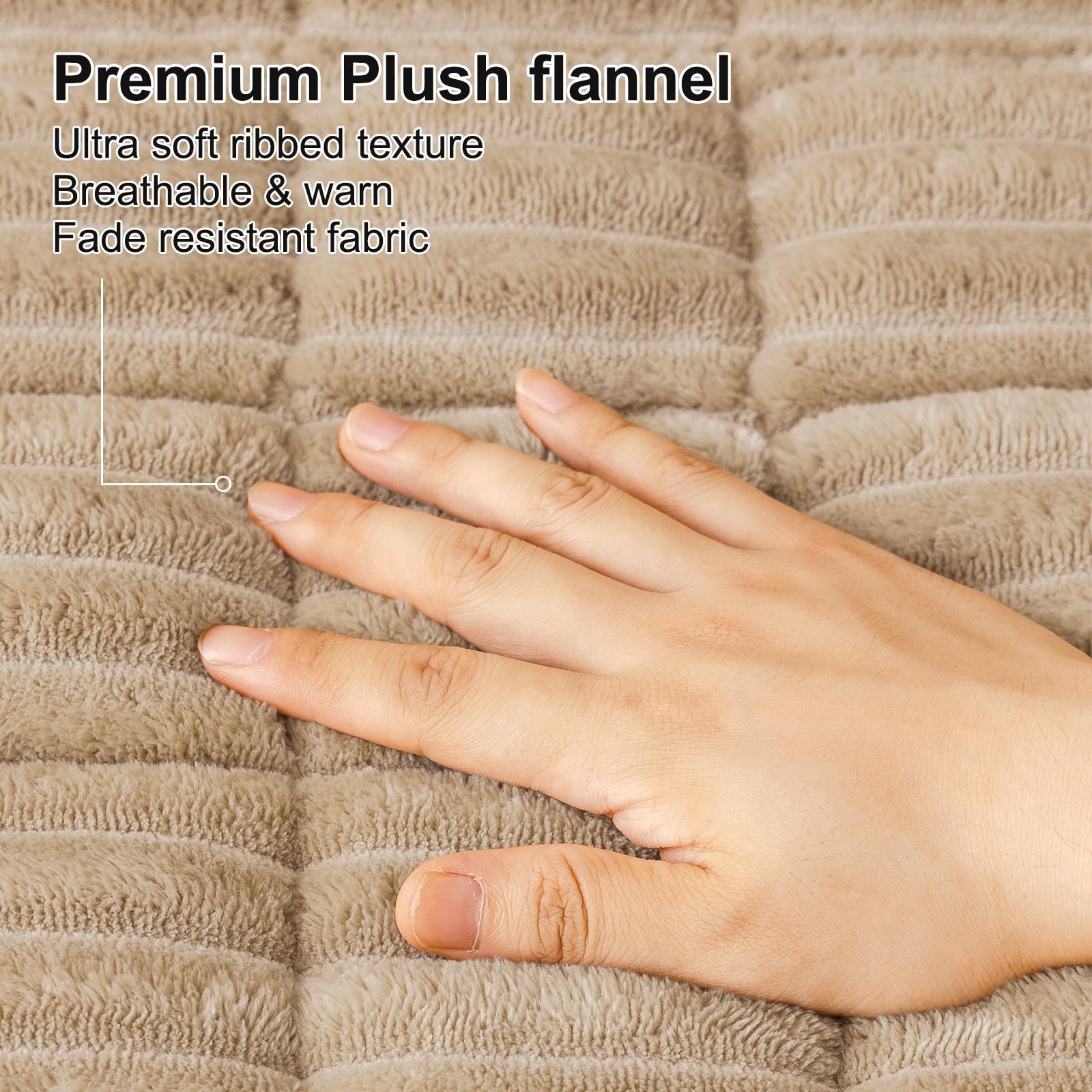 Smiry with dog lying on cover showing comfort and protection