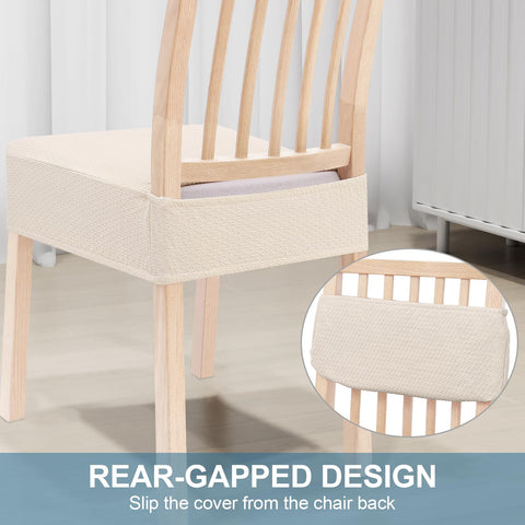 Smiry on dining chair front view showing snug fitted appearance