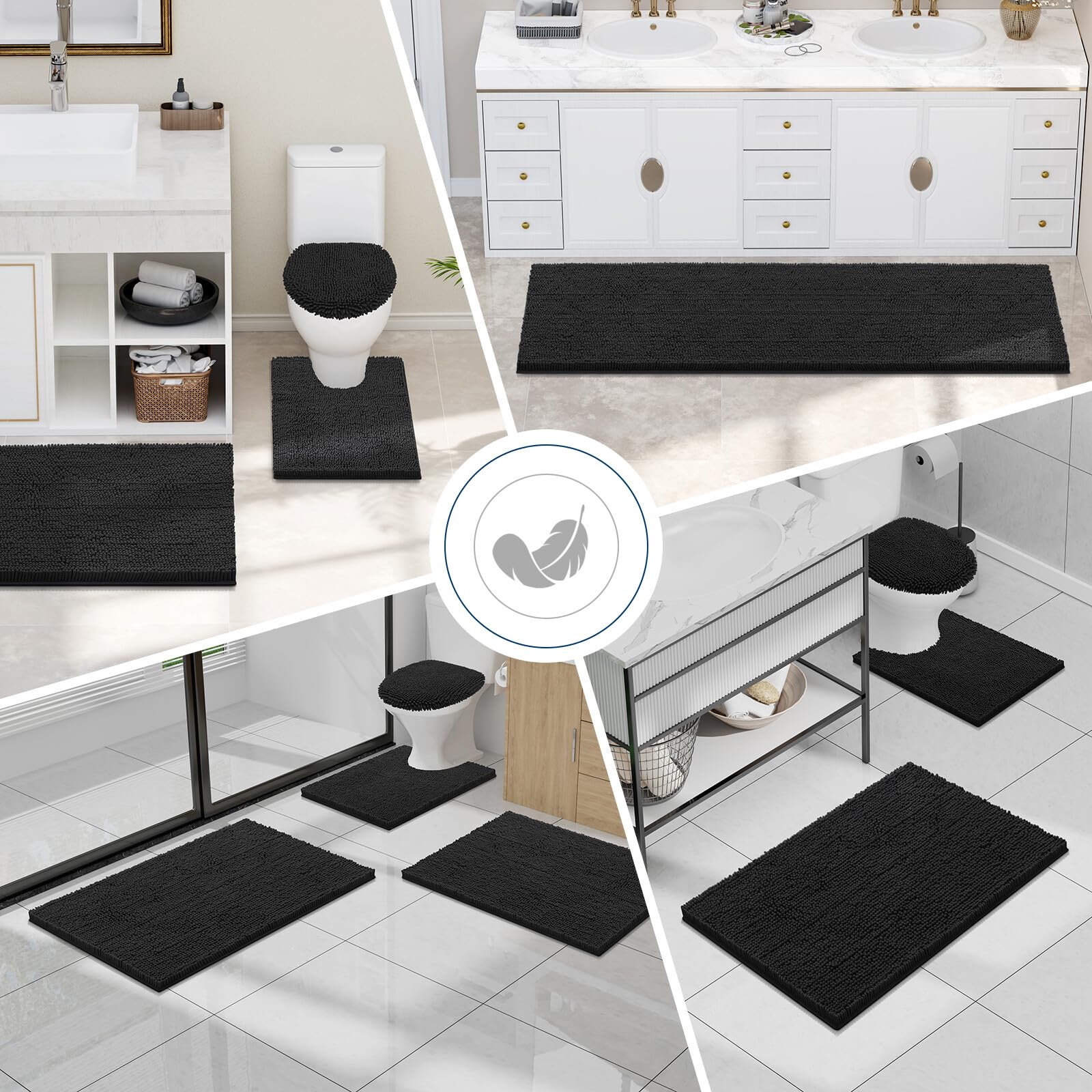 Smiry in styled bathroom setting adding soft comfort and visual warmth
