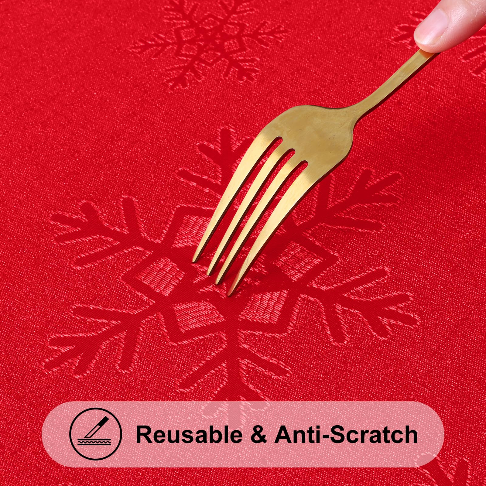 Smiry holiday table scene showing festive styling and practical protection
