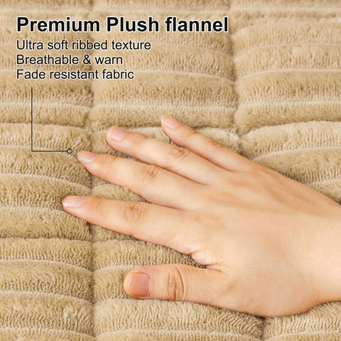 Smiry covering a loveseat to protect against hair and stains