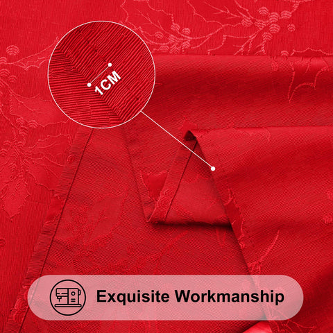 Smiry cloth on rectangular table showing fit and drop for 60x84 inch dimensions