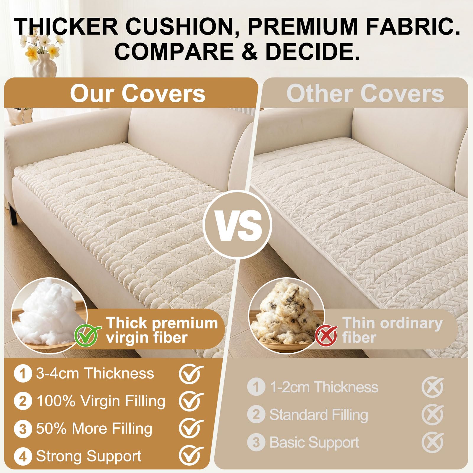 Smiry full sofa covered illustrating complete furniture protection