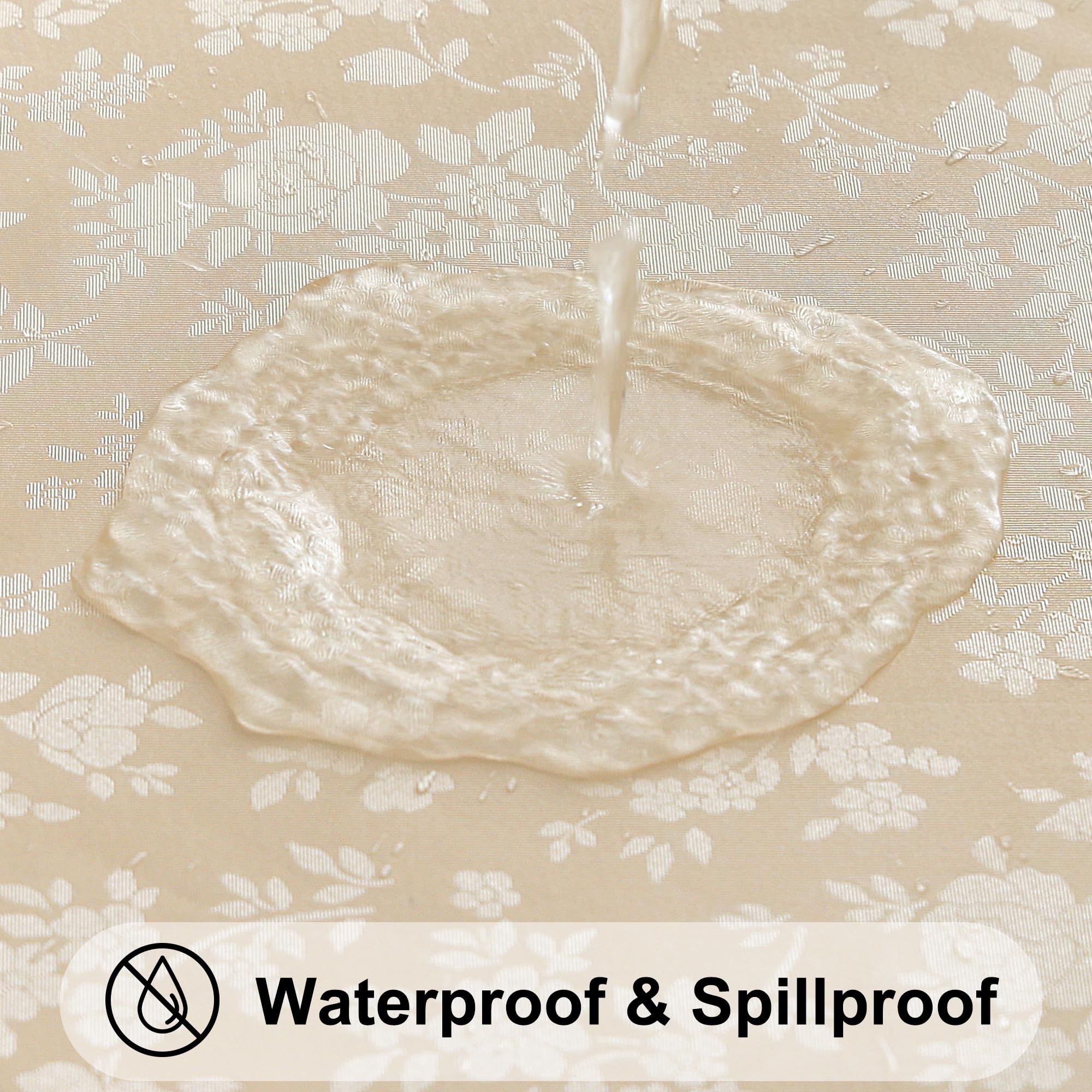 Smiry wiping a spilled glass to show waterproof surface and easy-clean benefit