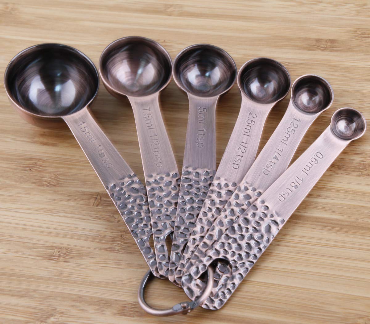 Smithcraft locking rings securing cups and spoons for organized storage