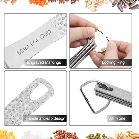 Smithcraft locking rings holding cups and spoons together for secure storage