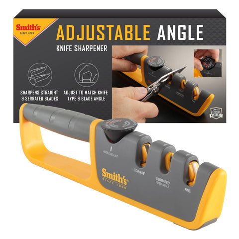 Smith's front overview showing compact two-stage sharpener for fast edge maintenance