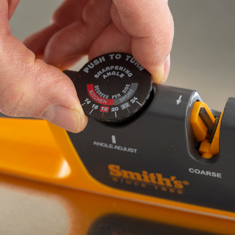 Smith's outdoor lifestyle photo showing portability and field-ready sharpening