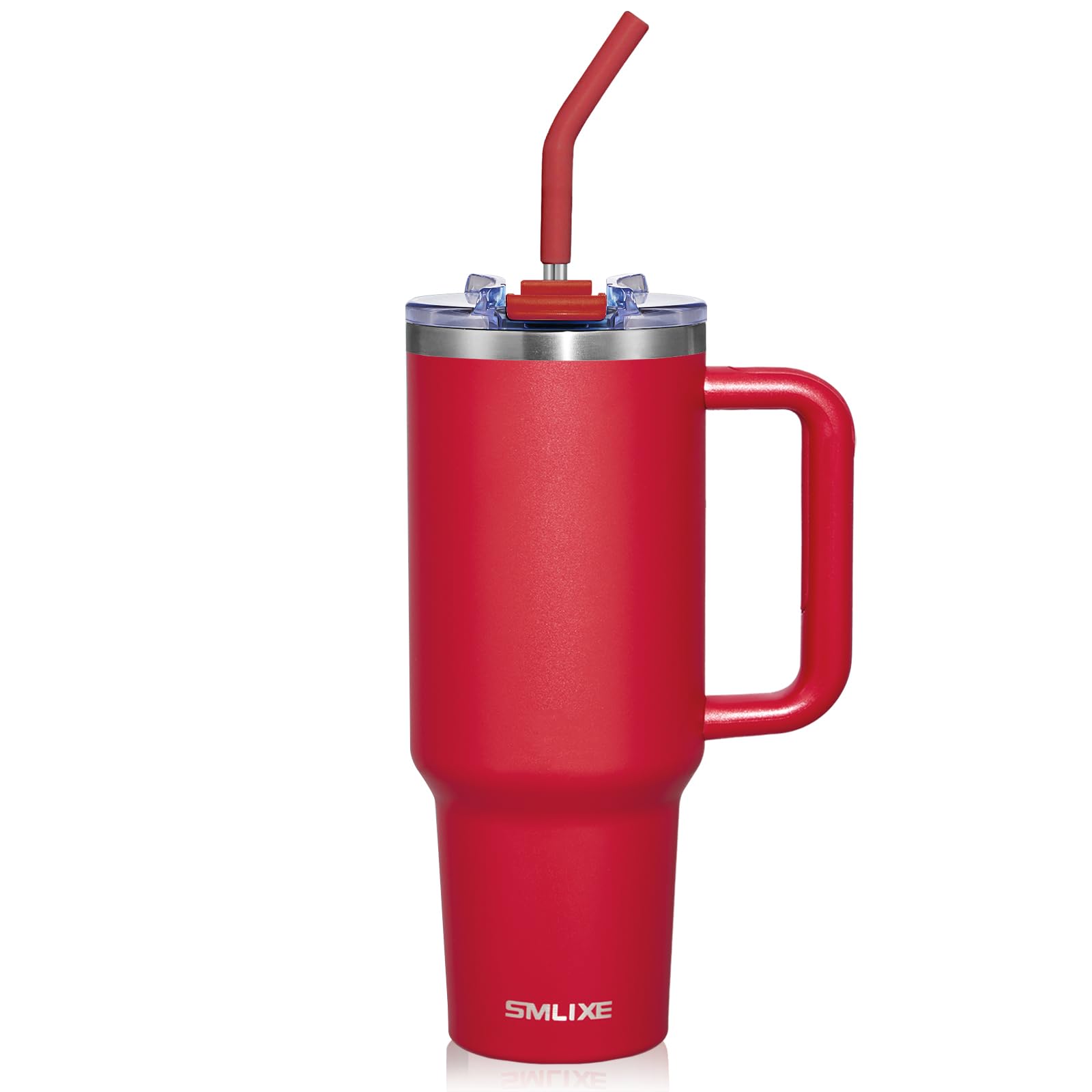 SMLIXE cherry red front view showing size and sleek finish for bold style