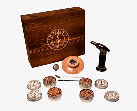 Smokefall beechwood smoker in gift box showing craftsmanship and presentation benefit